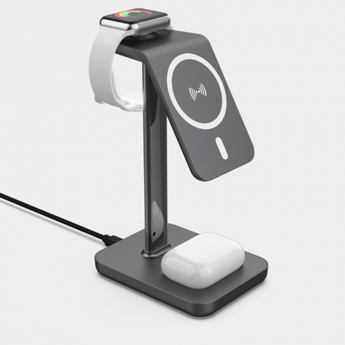 eSTUFF 3in1 Magnetic Wireless Desktop Charger